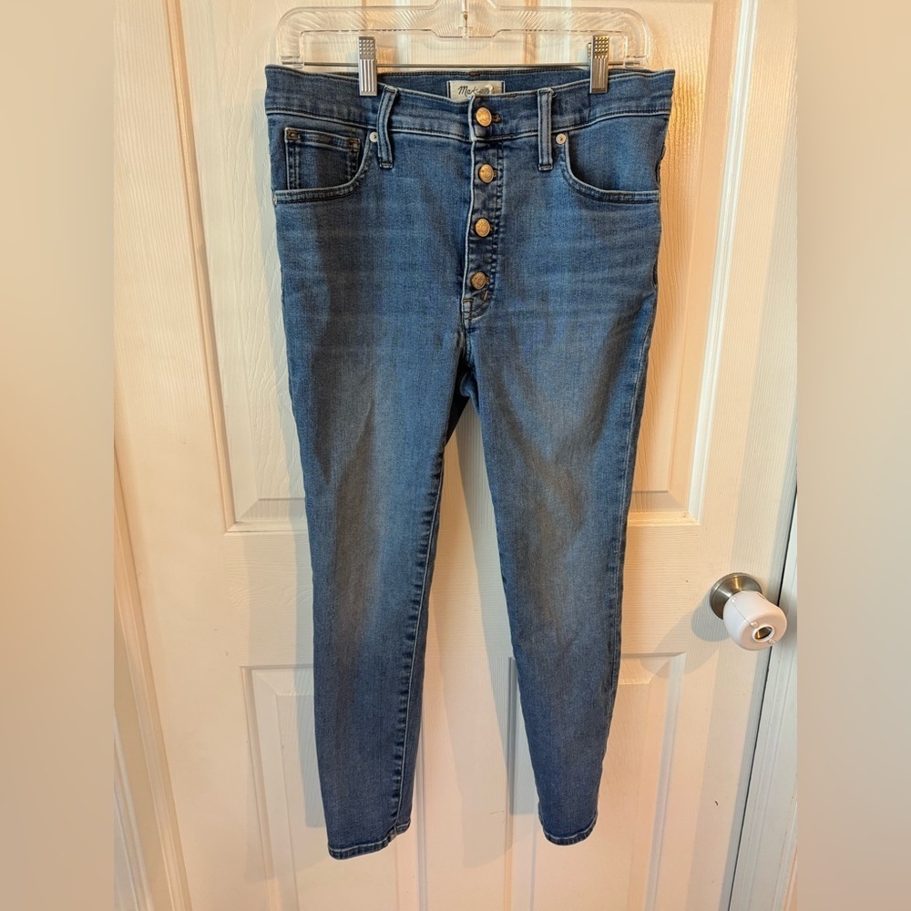 Madewell Blue Button-Fly Women Jeans
